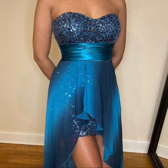 Sequin high-low dress - Picture 6 of 8
